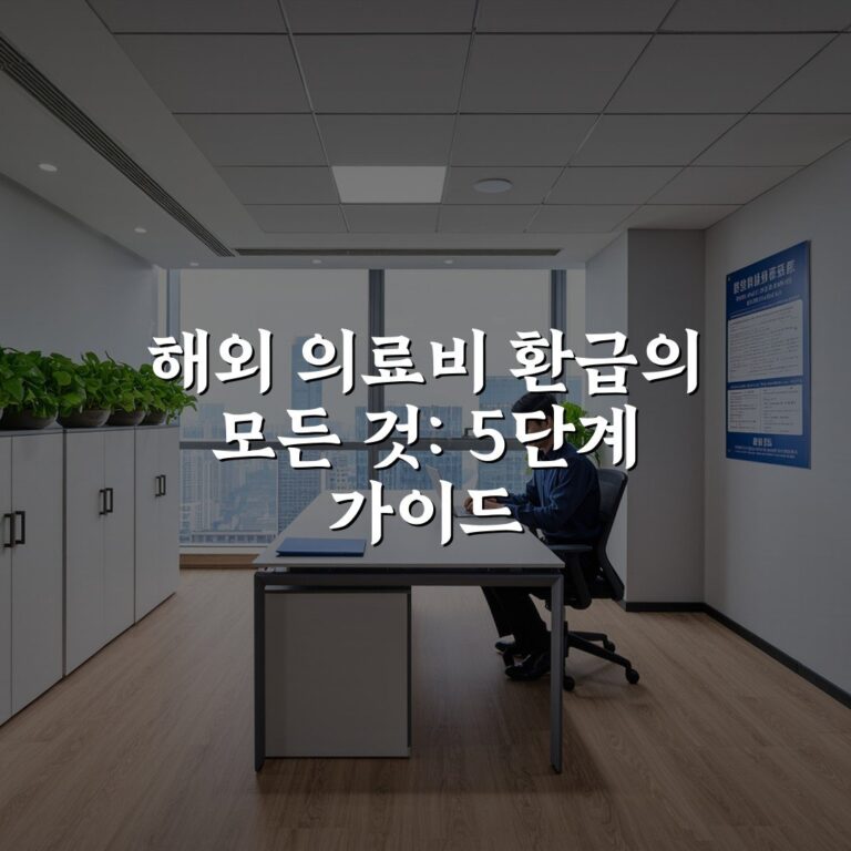 해외 의료비 환급의 모든 것: 5단계 가이드