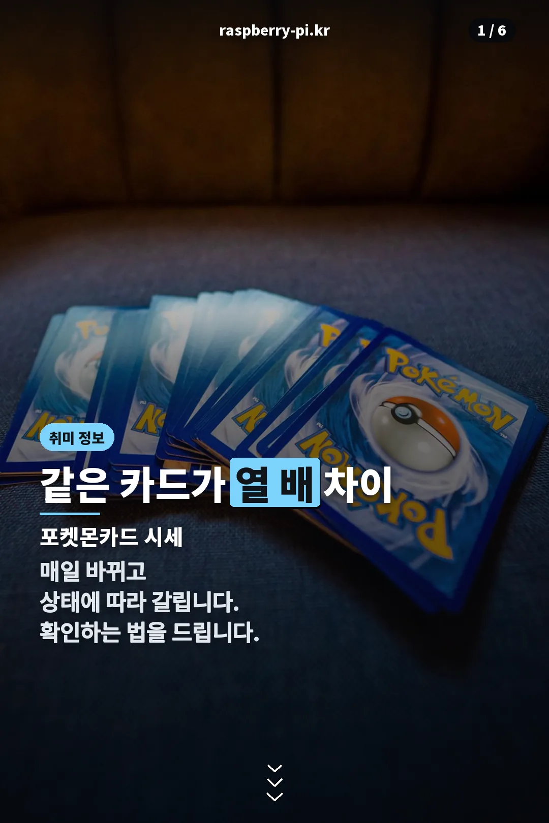 포켓몬카드 시세 표지