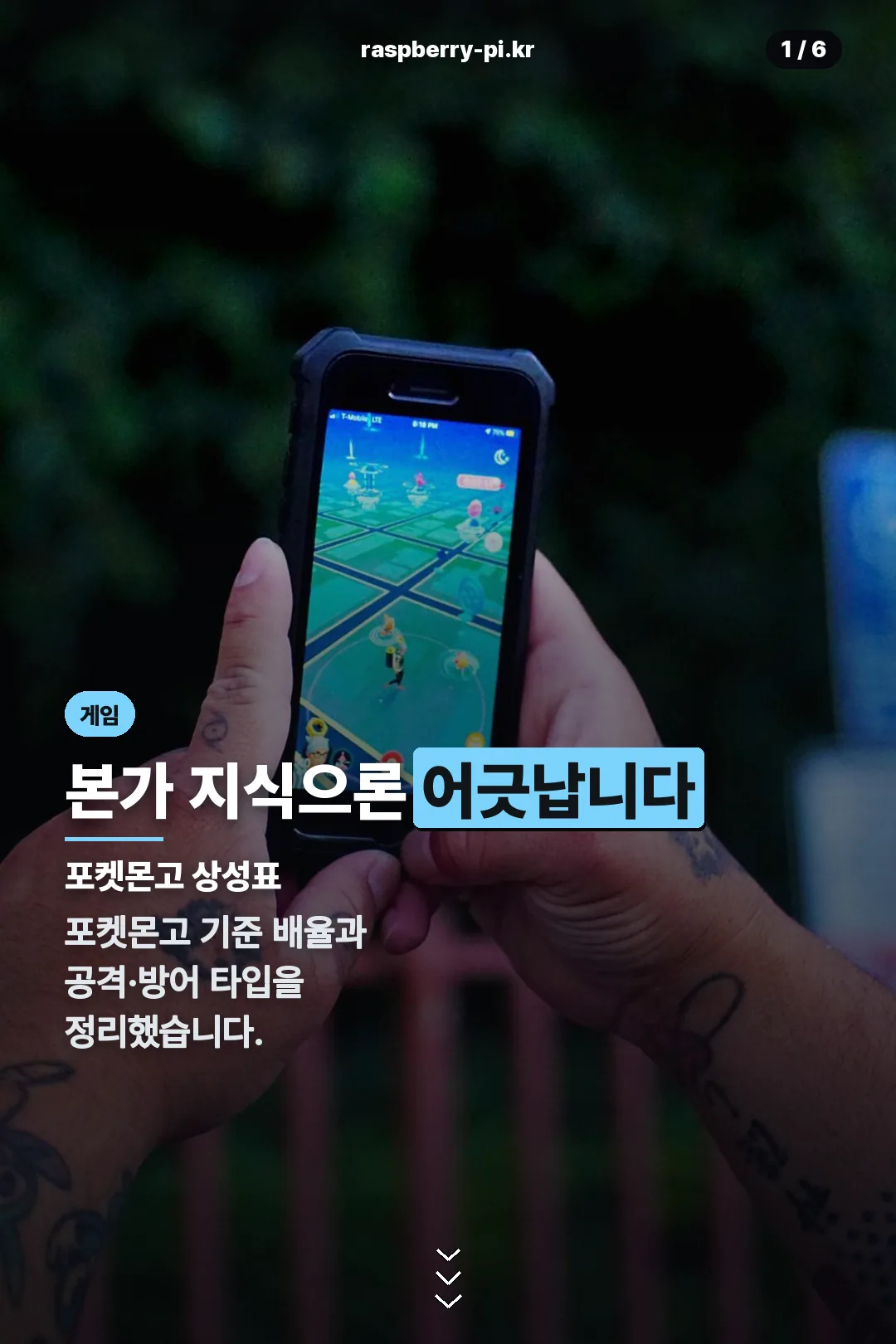 포켓몬고 상성표 표지