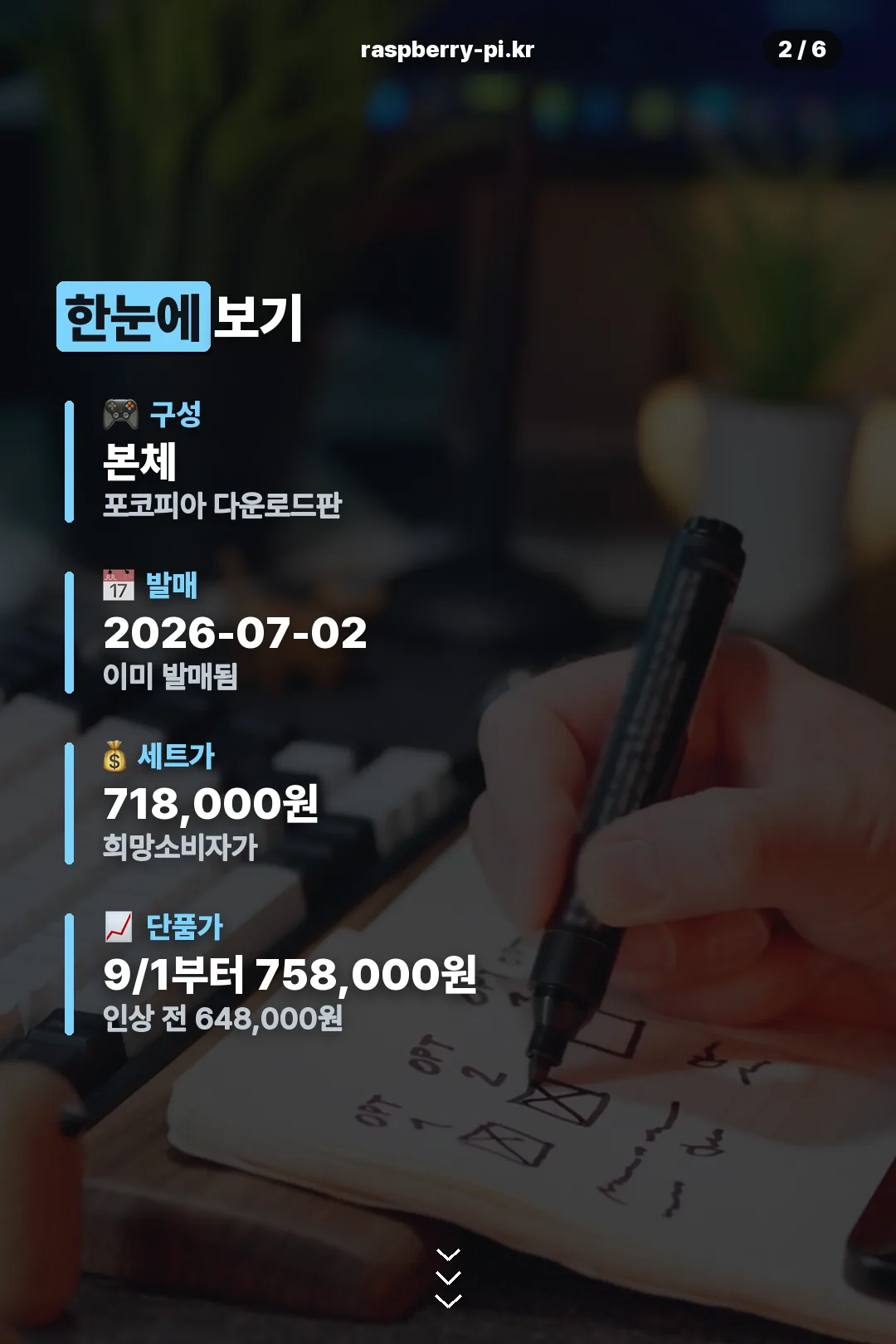 구성과 가격 요약