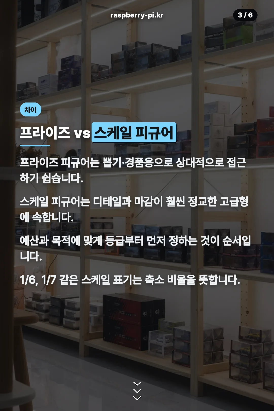 프라이즈·스케일 차이