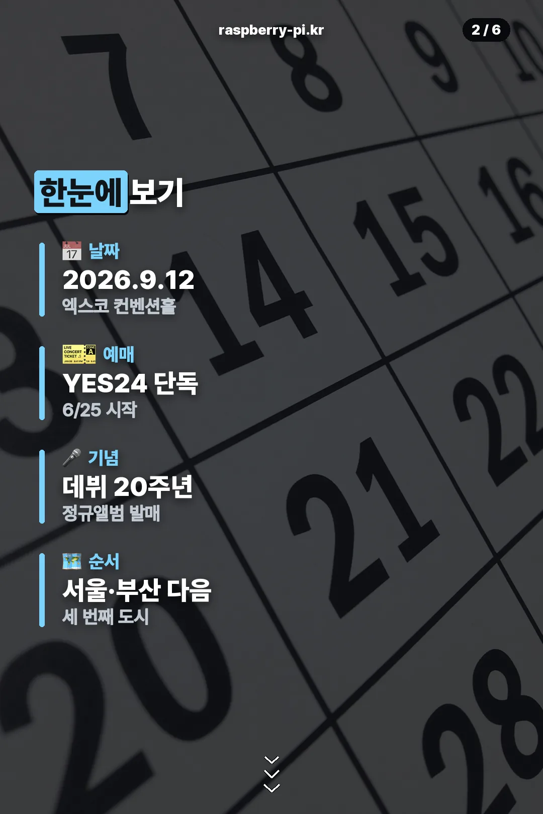 공연 정보 요약