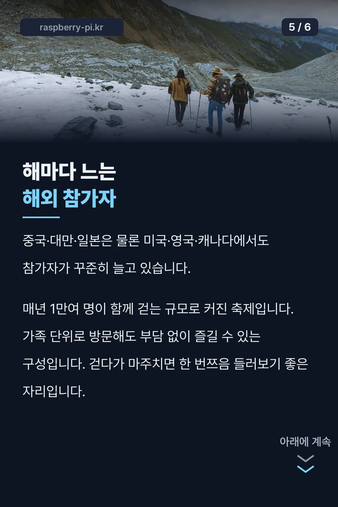 해외 참가자 증가