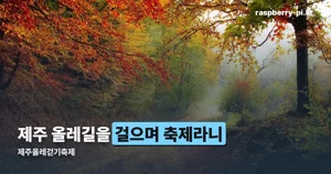 제주올레걷기축제 2026 — 11월 5~7일 조천만세동산, 참가비와 프로그램 정리