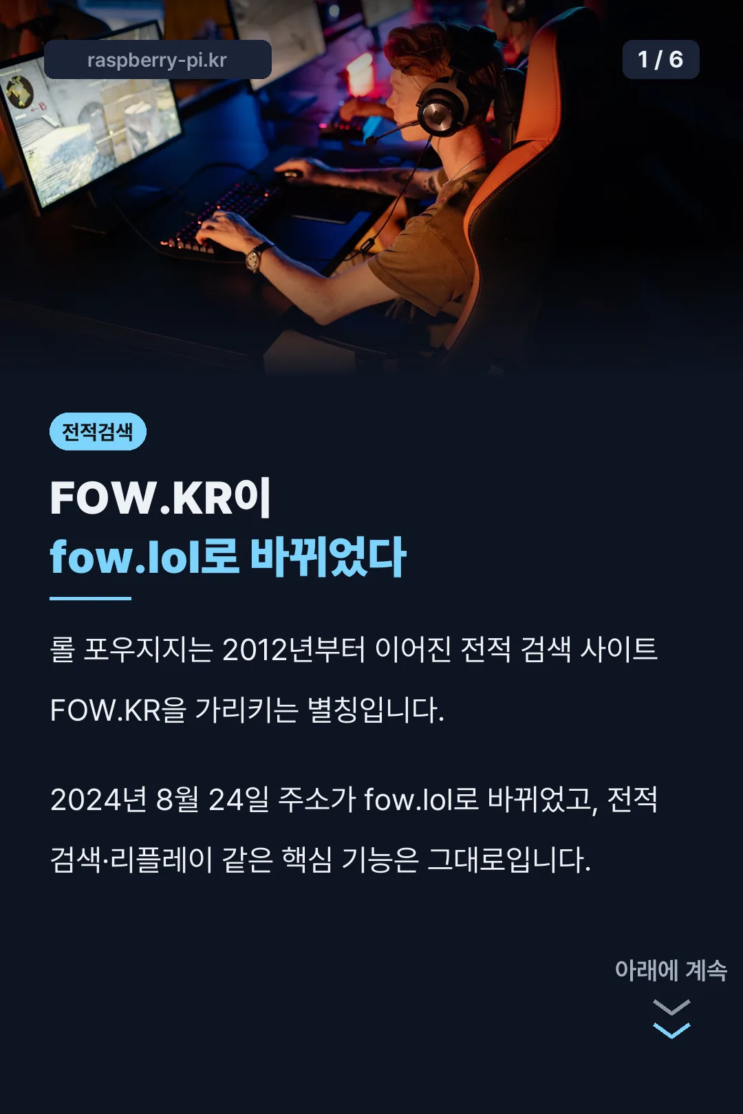 롤 포우지지 요약