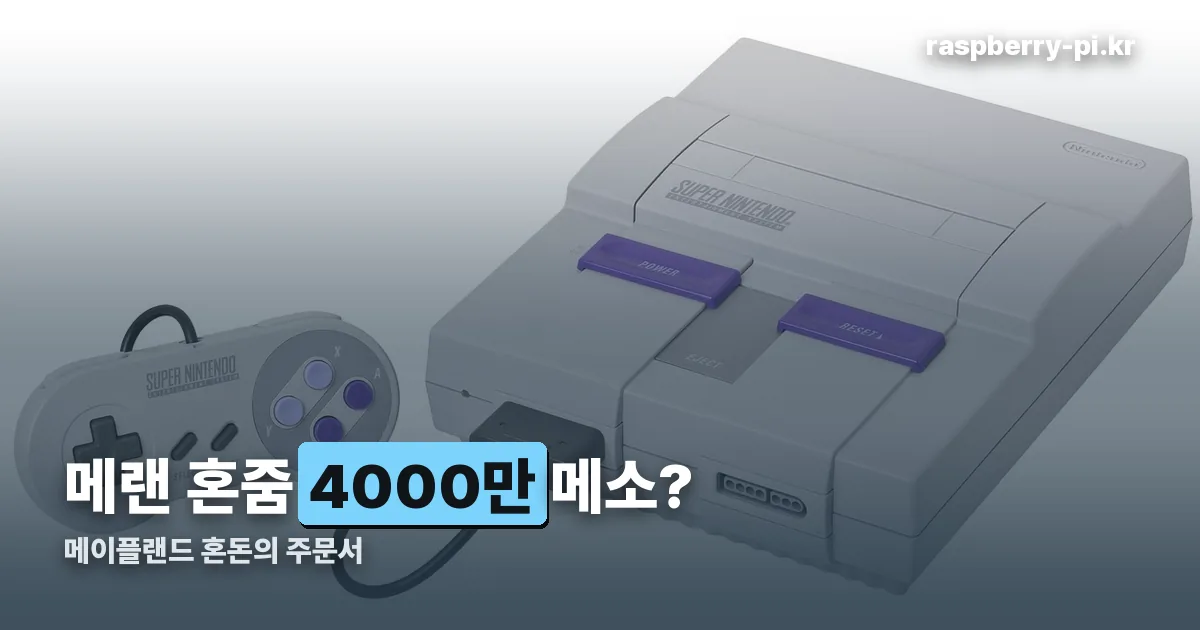메랜 혼줌 정리 썸네일