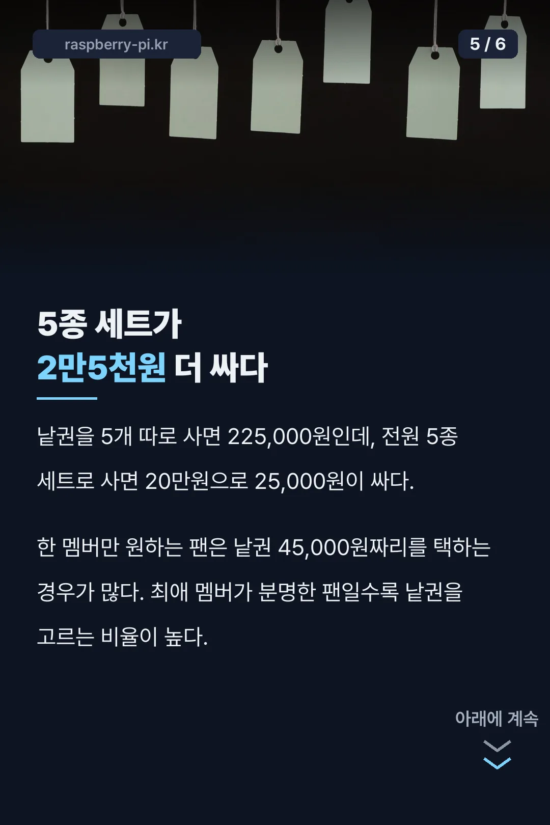 낱권·세트 가격차