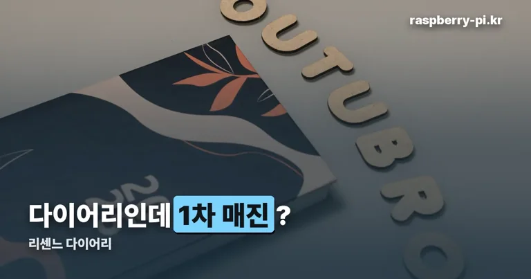 리센느 다이어리 정리 썸네일